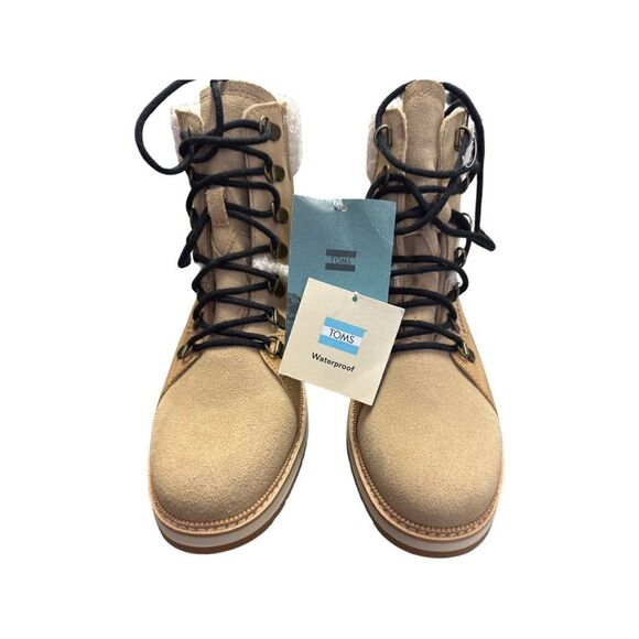 NEW Women's TOMS Mesa Ankle Bootie Desert Tan Suede/Leather 10 - Picture 6 of 7